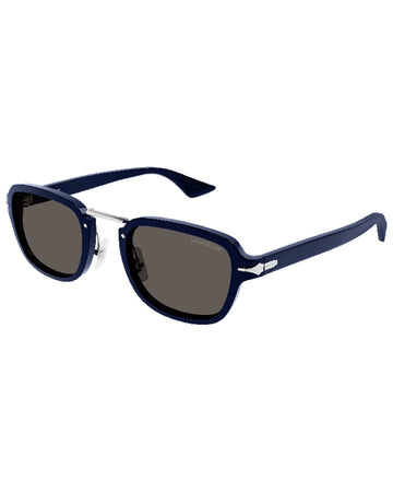 Montblanc MB0264S 003 52 Blue Blue Grey Sunglasses