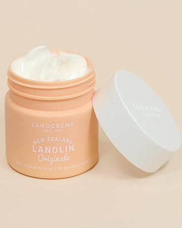 Lanocreme New Zealand Lanolin Face Cream with Active Manuka Honey 100g