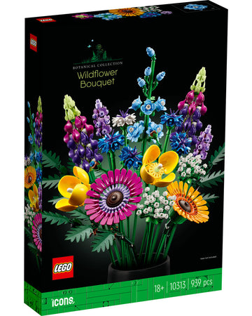 LEGO® Icons Wildflower Bouquet 10313 Building Set (939 Pieces)