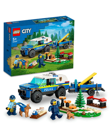 LEGO® City Mobile Police Dog Training 60369 Building Toy Set (197 Pieces)