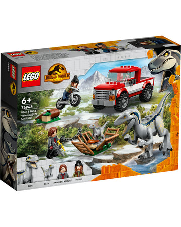 LEGO® Jurassic World Blue & Beta Velociraptor Capture 76946 Building Kit (181 Pieces)