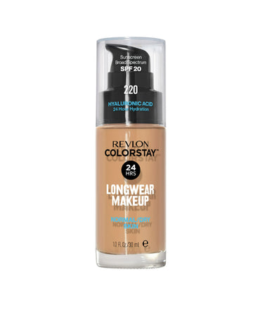 Revlon ColorStay Liquid Foundation Makeup, Normal/Dry Skin, SPF 20, 220 Natural Beige, 1 fl oz.