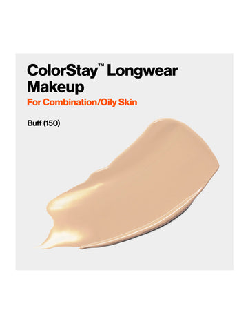 Revlon ColorStay Liquid Foundation Makeup, Matte Finish, Combination/Oily Skin, SPF 15, 150 Buff, 1 fl oz.