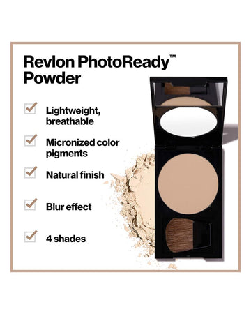 Revlon Face Powder, PhotoReady Blurring Face Makeup Light Medium