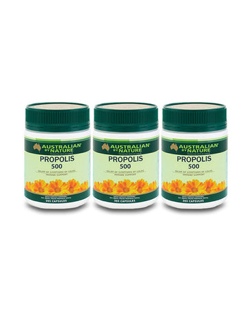 Australian By Nature Propolis 500mg 365 Caps - 3 Pack