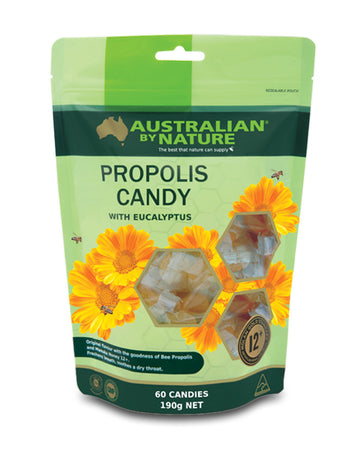 Australian By Nature Propolis Candy Manuka Honey 12+ 60 Candies