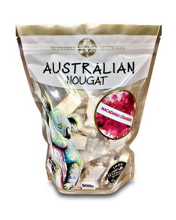 Nutworks Macadamia Cranberry Soft Nougat 500g