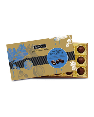 Patons Premium Macadamias Gift Box Dark Chocolate 170g