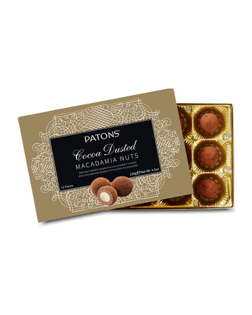 Patons Milk Chocolate Cocoa Dusted Macadamia Nuts 130g