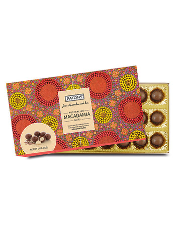 Patons Aboriginal Art Milk Chocolate Macadamia 170g