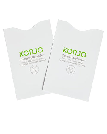 Korjo Passport Defenders, RFID Protector, White (2pc)