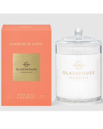 Glasshouse Fragrances Sunsets In Capri Candle 380g