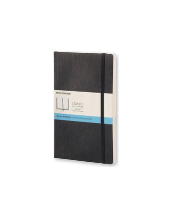 Classic Hard Cover Notebook Dot Grid Large Black