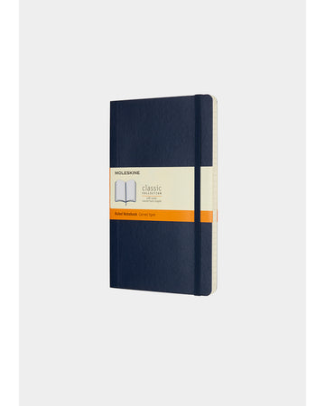 Classic Soft Cover Notebook Plain Large Sapphire Blue