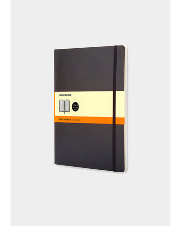 Classic Soft Cover Notebook Ruled Extra Large Black